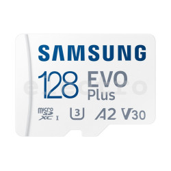 Карта памяти Micro SDXC + SD-адаптер Samsung EVO Plus 2021 (128 ГБ), MB-MC128KA/EU