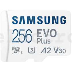 Карта памяти Micro SDXC + SD-адаптер Samsung EVO Plus 2021 (128 ГБ), MB-MC256KA/EU