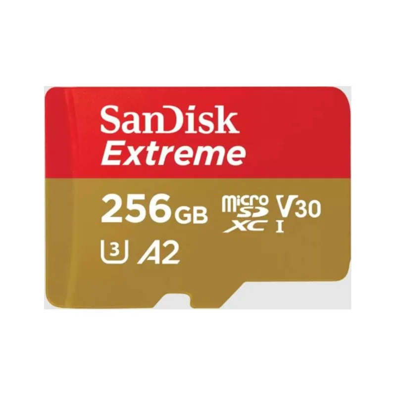 Карта памяти MicroSDXC SanDisk EXTREME, 256 ГБ, SDSQXAV-256G-GN6MA