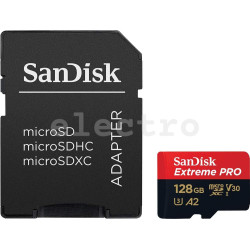 Карта памяти MicroSDXC SanDisk EXTREME, 128 ГБ, SDSQXAA-128G-GN6MA