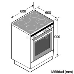 Induktsioonpliit Bosch (60 cm), HLN39A050U