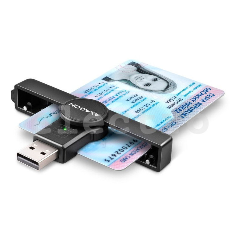 ID-kaardilugeja USB-A pesast, AXAGON, CRE-SMPA