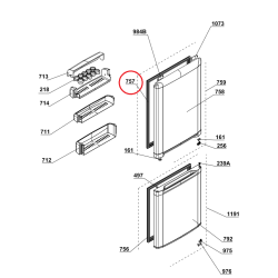 BEKO külmiku jaheosa uksetihend 4324853700