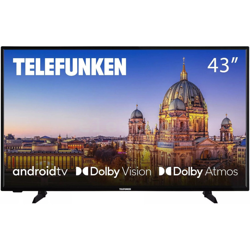 43'' Android™ 4K UHD LCD-телевизор, Telefunken, 43UAG8030