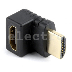 Переходник HDMI (F) - HDMI (M), угловой 90°, A-HDMI270-FML