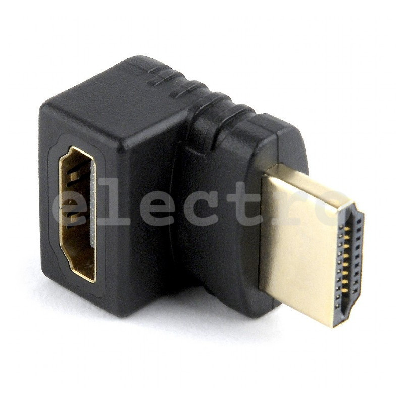 Переходник HDMI (F) - HDMI (M), угловой 90°, A-HDMI270-FML