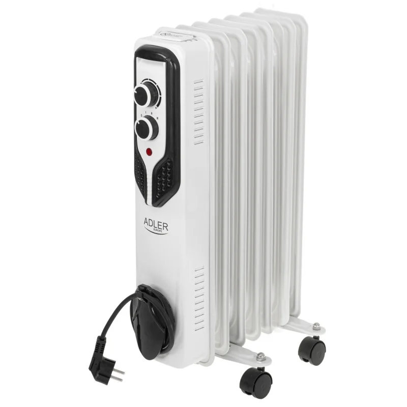 Масляный радиатор ADLER, 1500 Вт, 7-ребер, AD7815