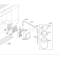 BOSCH/ Siemens kohvimasina piimavooliku vaheadapter, 12006138