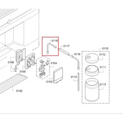 Bosch/ Siemens espresso piimavahustaja vooli, 12006136 Bosch/ Siemens espresso piimavahustaja vooli, 12006136