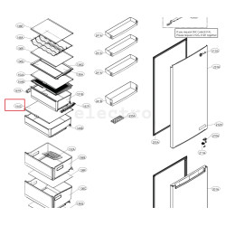 LG külmiku klaasriiul, AHT74894101, AHT75340903