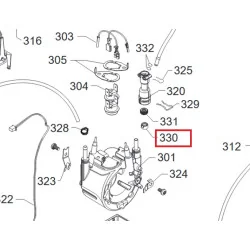 Втулка переходника бойлера для кофеварки Philips 422224777092, 422224777091