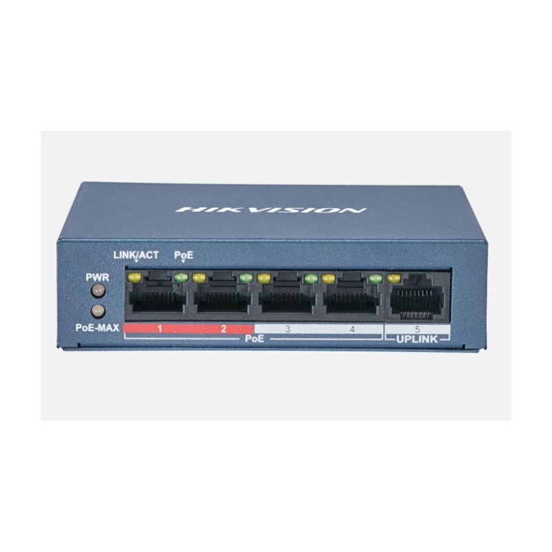 PoE Коммутатор Hikvision DS-3E0105P-E(B), 4-порт, DS-3E0105P-E(B) PoE Коммутатор Hikvision DS-3E0105P-E(B), 4-порт, DS-3E0105P-E(B)