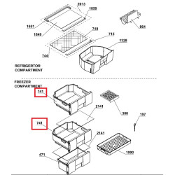 BEKO külmiku sügavkülma sahtel 4540550100