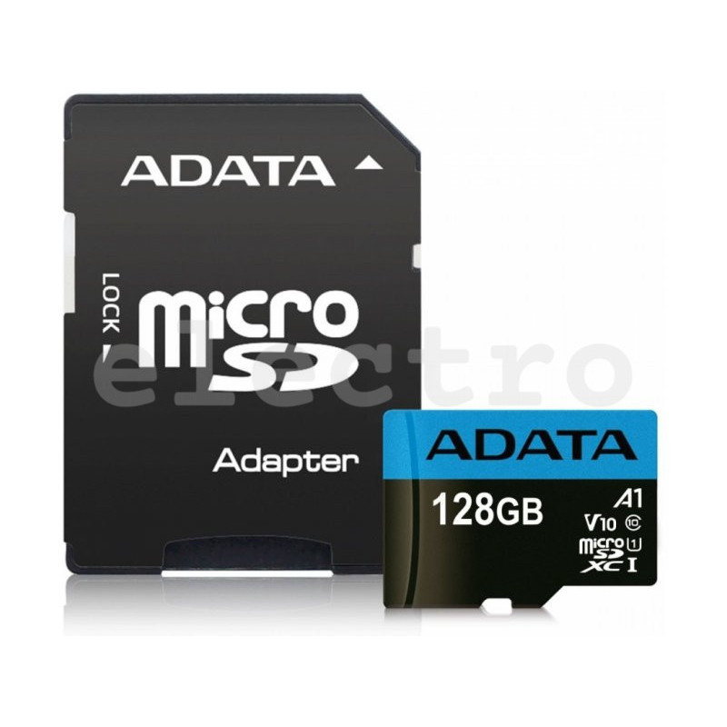 Mälukaart 128GB SDXC, ADATA, AUSDX128GUICL10A1-RA1