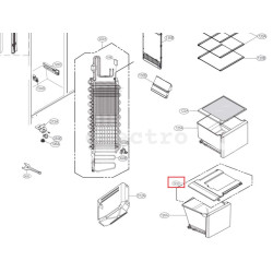 Крышка лотка в сборе ДЛЯ ХОЛОДИЛЬНИКОВ LG, ACQ88632101