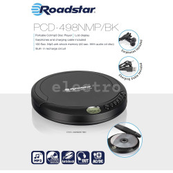 Портативный CD-проигрыватель Roadstar PCD-435BK