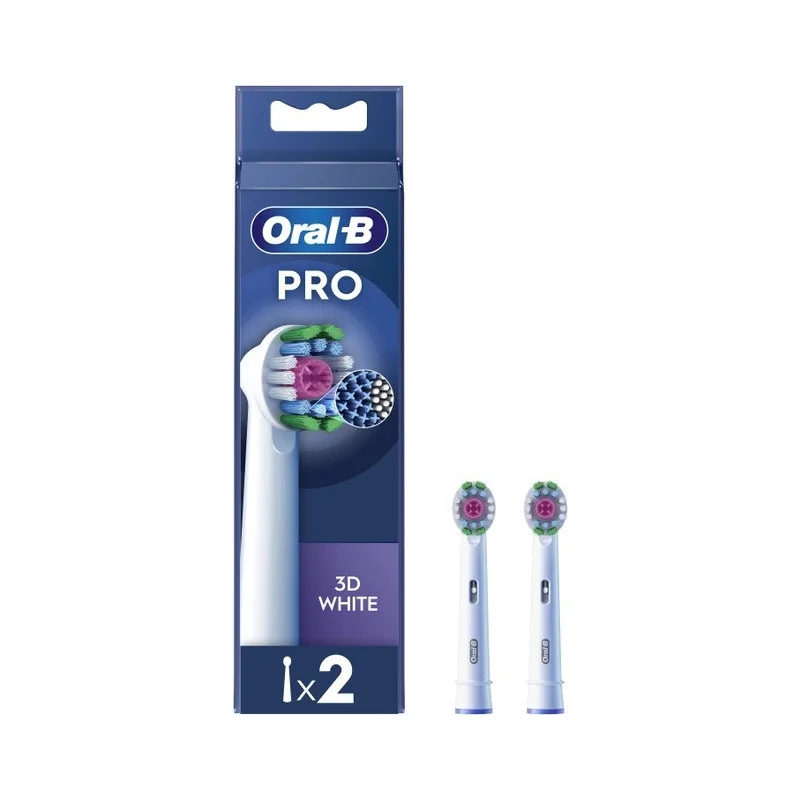 Насадки для электрической зубной щетки Oral-B 3D White, 2 шт., белый, EB18-2/WHITE