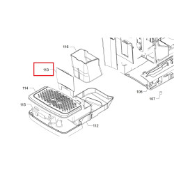 Стенка контейнера для сбора кофейной гущи для кофемашины Philips, 421944072271