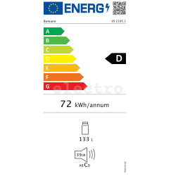 Холодильный шкаф Bomann, 134 л, высота 85 см, белый, VS2195W