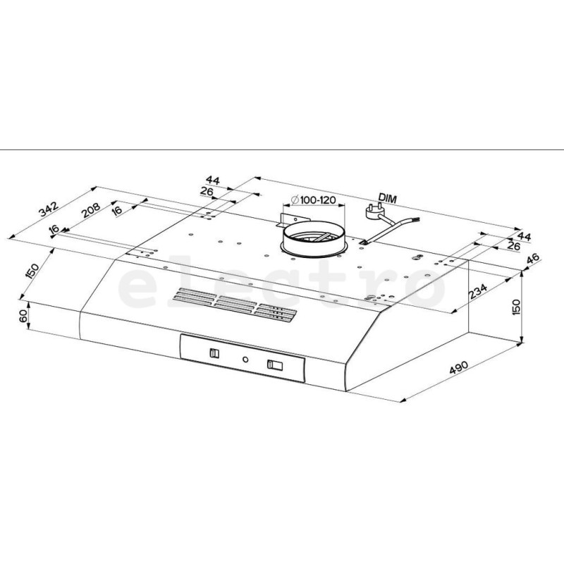 Вытяжка Faber 741 BASE BK A60, 295 м³/ч, черный, 300.0557.497