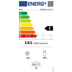 Integreeritav külmik Beko, 110 L, B1854N