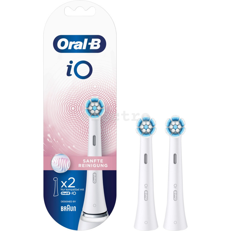 Насадки для электрической зубной щетки Braun Oral-B iO, 2 шт., белый, IO2WHITE