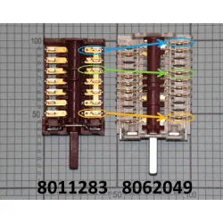Hansa elektripliidi funktsioonilüliti, 8062892, 8011283, 8062049