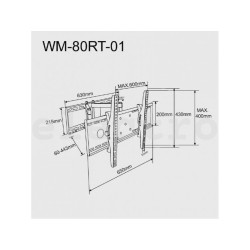 Настенное крепление для телевизора GEMBIRD (37-80"), WM-80STR-01