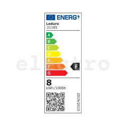 LED pirn E27, 8W, LEDURO, 2700K, 360°, 21185