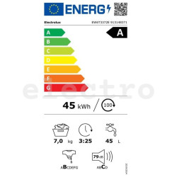 Pealtlaetav pesumasin Electrolux, 7 kg, sügavus 60 cm, 1300 p/min, EW6T3372E