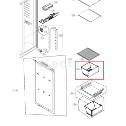 Ящик овощной для холодильника LG AJP74894404