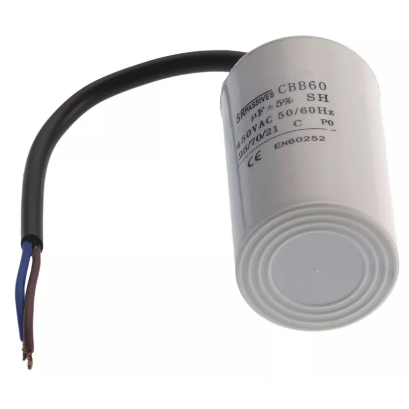 пусковой конденсатор для двигателей 20mF 450V, CBB60, 20uF