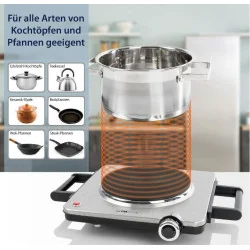 Lauapliit Clatronic 1 plaadiga EKP3788IX, inox