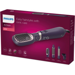 Фен-щетка Philips, 800 Вт, фиолетовый, BHA313/00