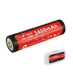 Klarus 18650 3400mAh Li-ion aku, 353425 3,7V