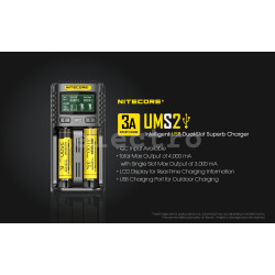 Зарядное устройство Nitecore UMS2 с 2 слотами, 367164