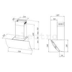 Õhupuhasti AKPO WK 4 Clarus 60WH, 60cm