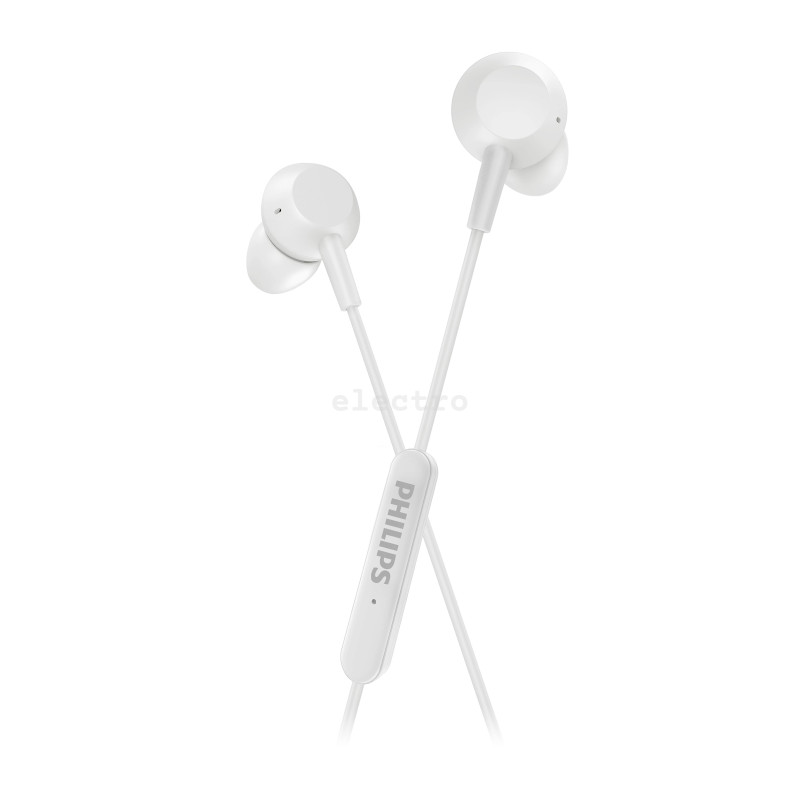 Проводные внутриканальные наушники Philips, USB-C, микрофон, белый, TAE5008BK/00