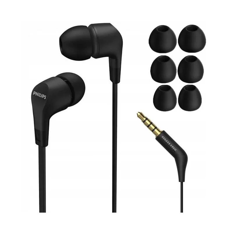 Juhtmega kõrvasisesed kõrvaklapid Philips, mikrofon, must, TAE1105BK/00