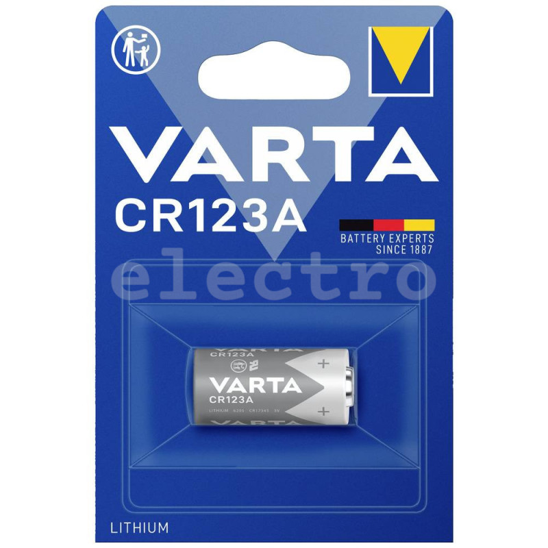 Батарейка CR123A, VARTA