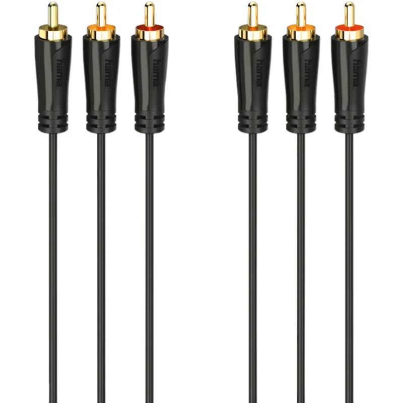 Кабель 3RCA/3RCA Hama, позолоченный, 1,5 м, 00205150