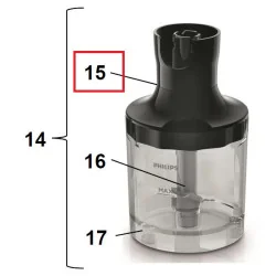 Philips saumikseri segamisnõu kaas ProMix 300mL