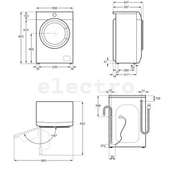 Eestlaetav pesumasin Electrolux, 6 kg, sügavus 37,8 cm, 1200 p/min, EW6SM326SE