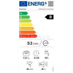 Eestlaetav pesumasin Electrolux, 7 kg, sügavus 44,9 cm, 1200 p/min, EW6SM227C