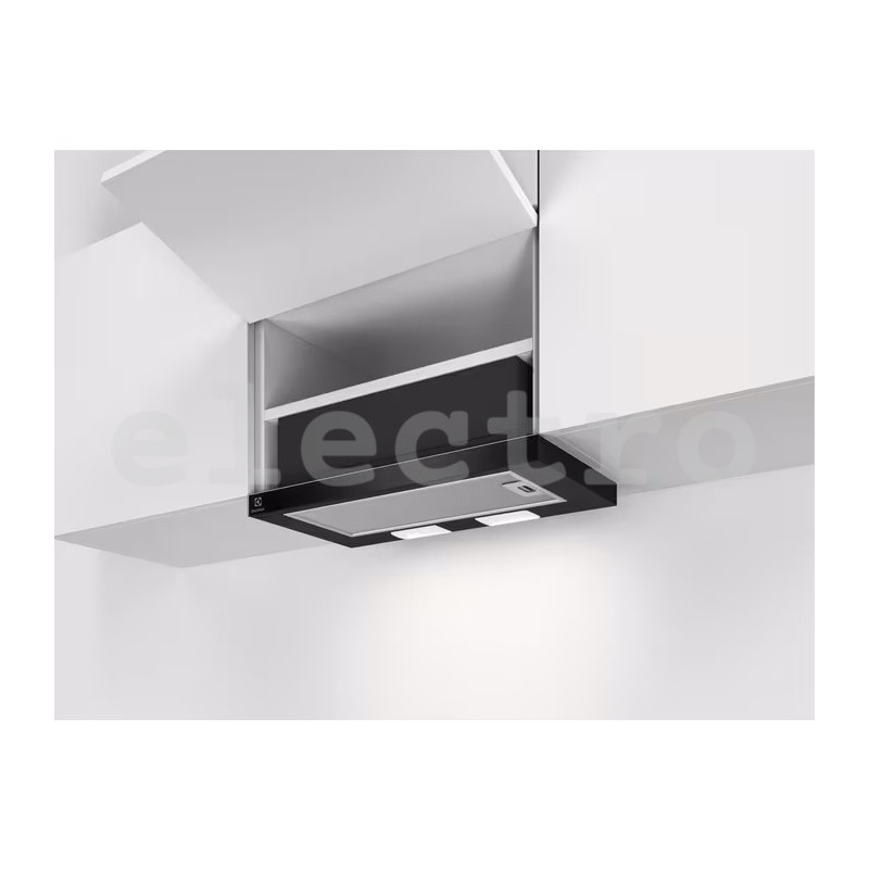 Интегрируемая вытяжка Electrolux, 410 м³/ч, ширина 59,8 см, черный, LFP326AB