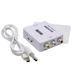 Конвертер RCA/ HDMI, AV2HDMI, Upscaler 1080P