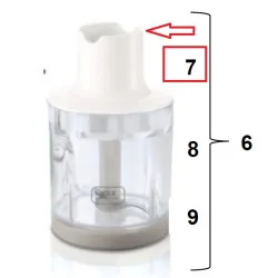 Крышка-редуктора малой чаши блендера Philips HR1600