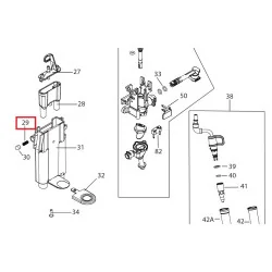 Пружина дозатора кофе для кофемашины Delonghi, 6132106200