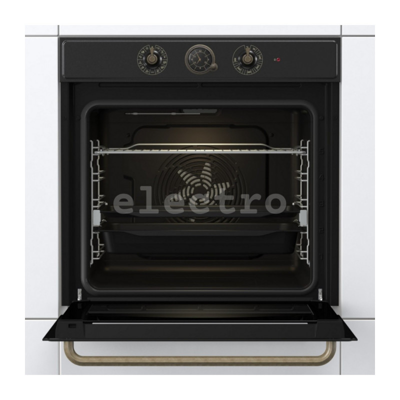 Интегрируемый духовой шкаф Gorenje, 77 л, черный, BOS67371CLB