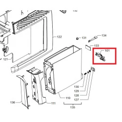 Соединитель бака воды для кофемашин PHILIPS/ SAECO, 421945006761